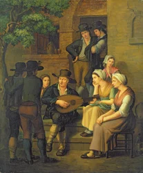 ブラインド歌手、1828